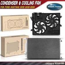 AC Condenser w/Drier & Dual Cooling Fan for F...