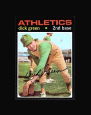 1971 Topps #258 DICK GREEN A's NMMT