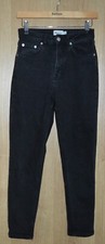 NAKD Reborn Jeans  Black Cotton Elastane Straight - Womens UK6 24"