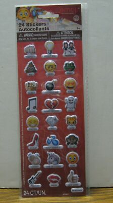 Vinyl Emoji 3D Raised Stickers #50579 Unique Industries - General Emojis - 2016