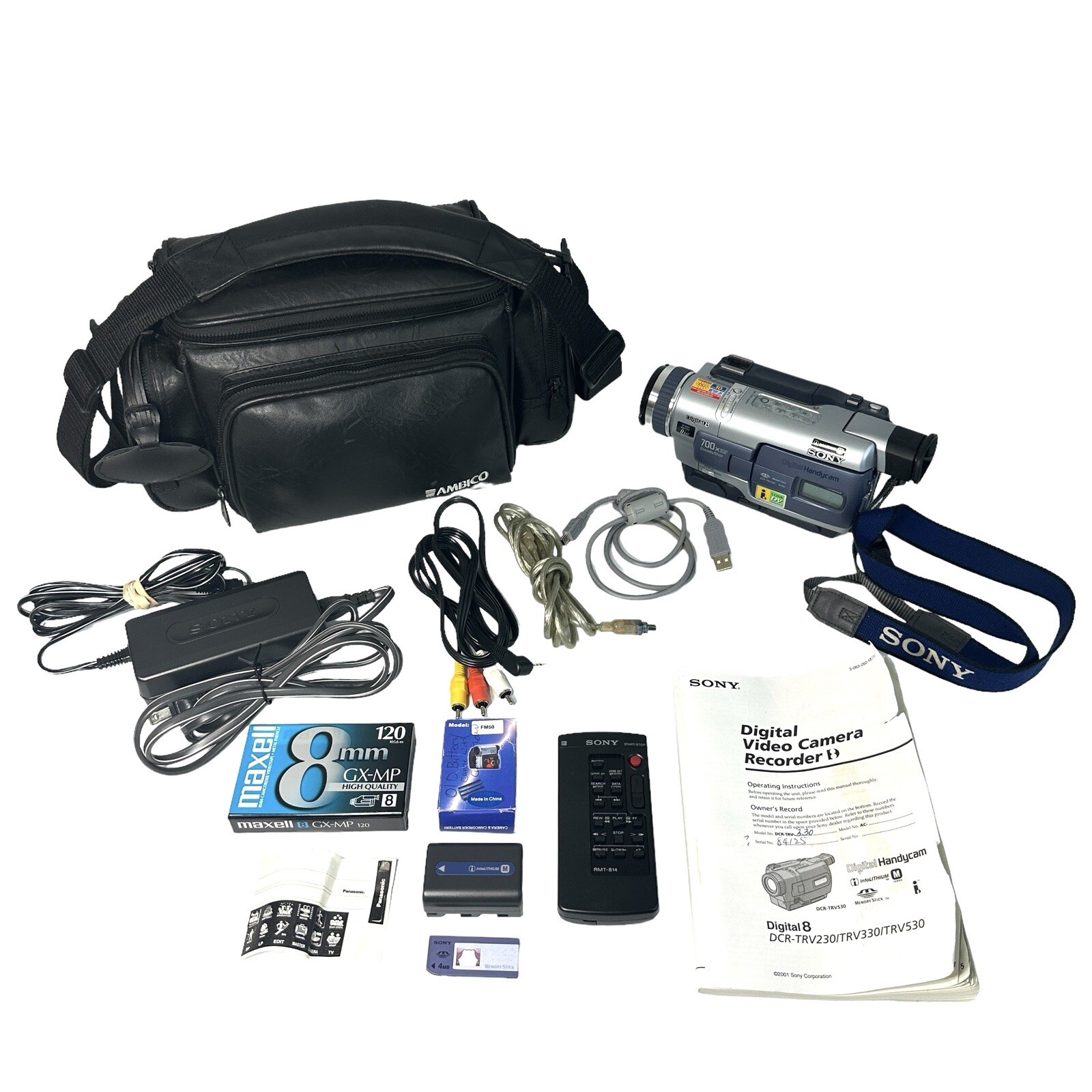 Sony DCRTRV330 Digital Handycam Video Camera Recorder HI8 Remote