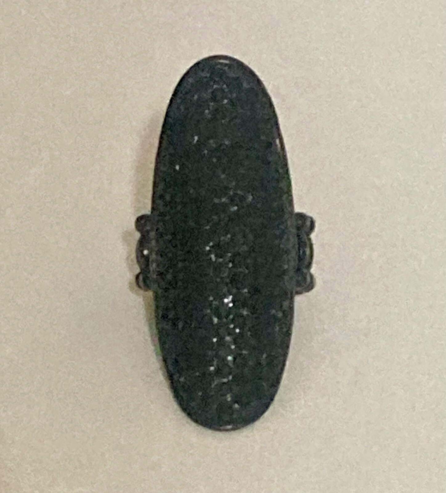 Black Statement Ring Stretch Adjustable Halloween… - image 2