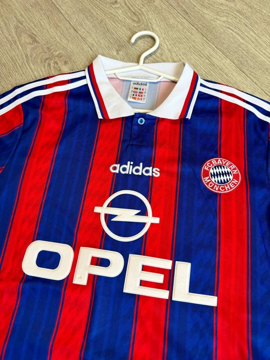 FC Bayern München シャツ adidas 95-97バイエルン 1995-97 Bayern Munich Home Shirt Ziege #17 - 8/10 - (L/XL)