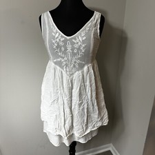 Mango Suit Collection Sheer White Dress in Size 4