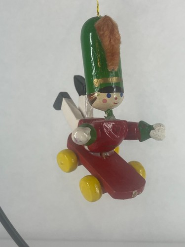 Vintage Wooden Christmas Ornaments Lot Santa, Drummers, Rocking Horses, Soldiers - Picture 23 of 46