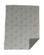HB Hudson Baby Gray White Rain Cloud Star Smile Sherpa Baby Kids Blanket Lovey