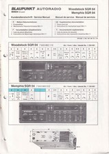 Service Manual-Anleitung für Blaupunkt Woodstock SQR 04, Memphis SQR 04