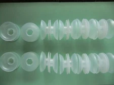 2 1/2' Flexible Plastic Bobbins/12 pack