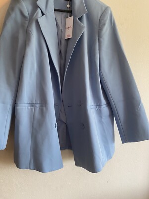 supre baby blue oversized blazer size 12 nwt Australia