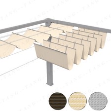 4 Retractable Canopy Cover Wave Shade Shelter...