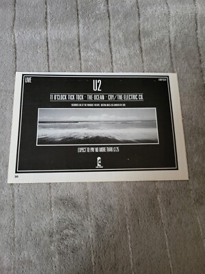 TPGM13 ADVERT 5X8 U2 : '11 O'CLOCK TICK TOCK'