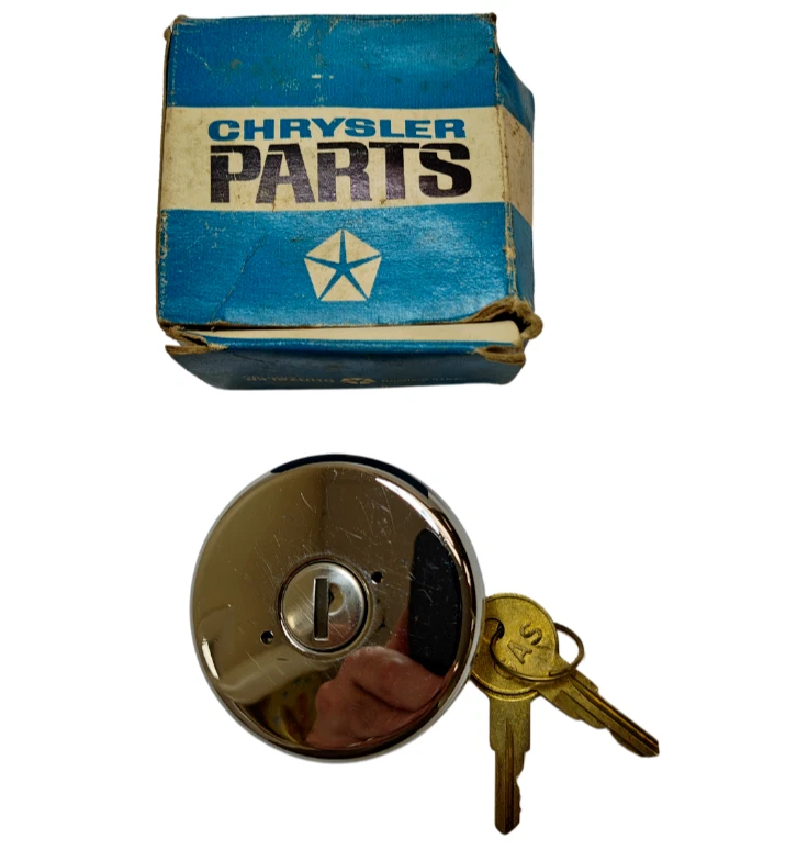 1964-1969 Dodge Chrysler 300 Newport acessório bloqueio tampa de combustível gasolina 2409393 NOS. - Imagem 2 de 4