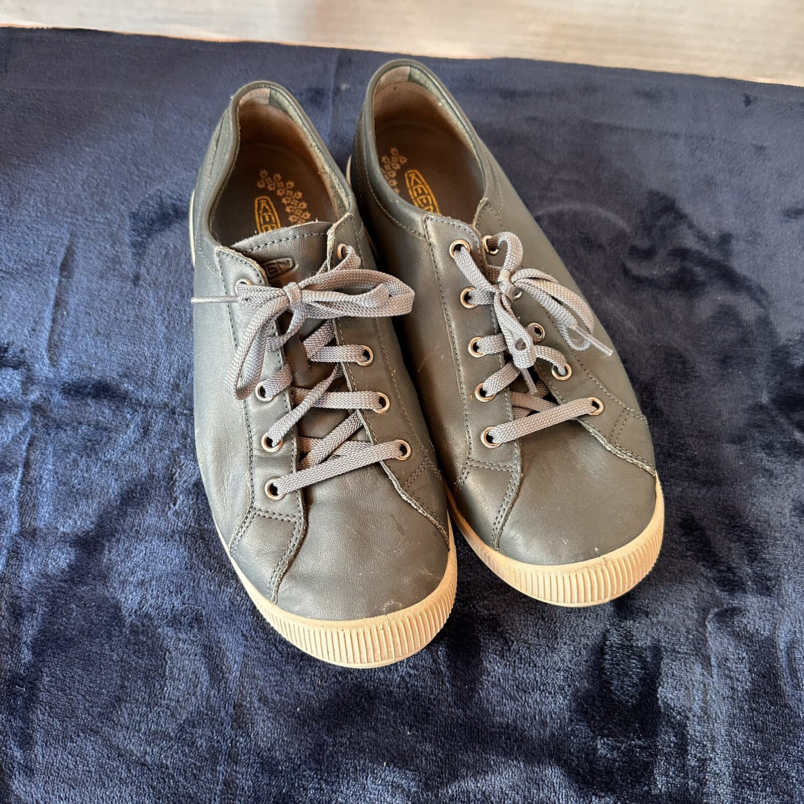 KEEN scarpe donna Lorelai sneaker casual comode marrone taglia 10 pelle