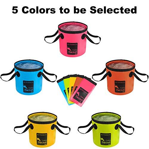 5 Gallon Collapsible Bucket Portable Water Container Wash Basin Fishing Bucket - Picture 2 of 8