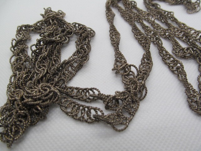 Vintage Extra Long Twisted Interlocking Round Lin… - image 3