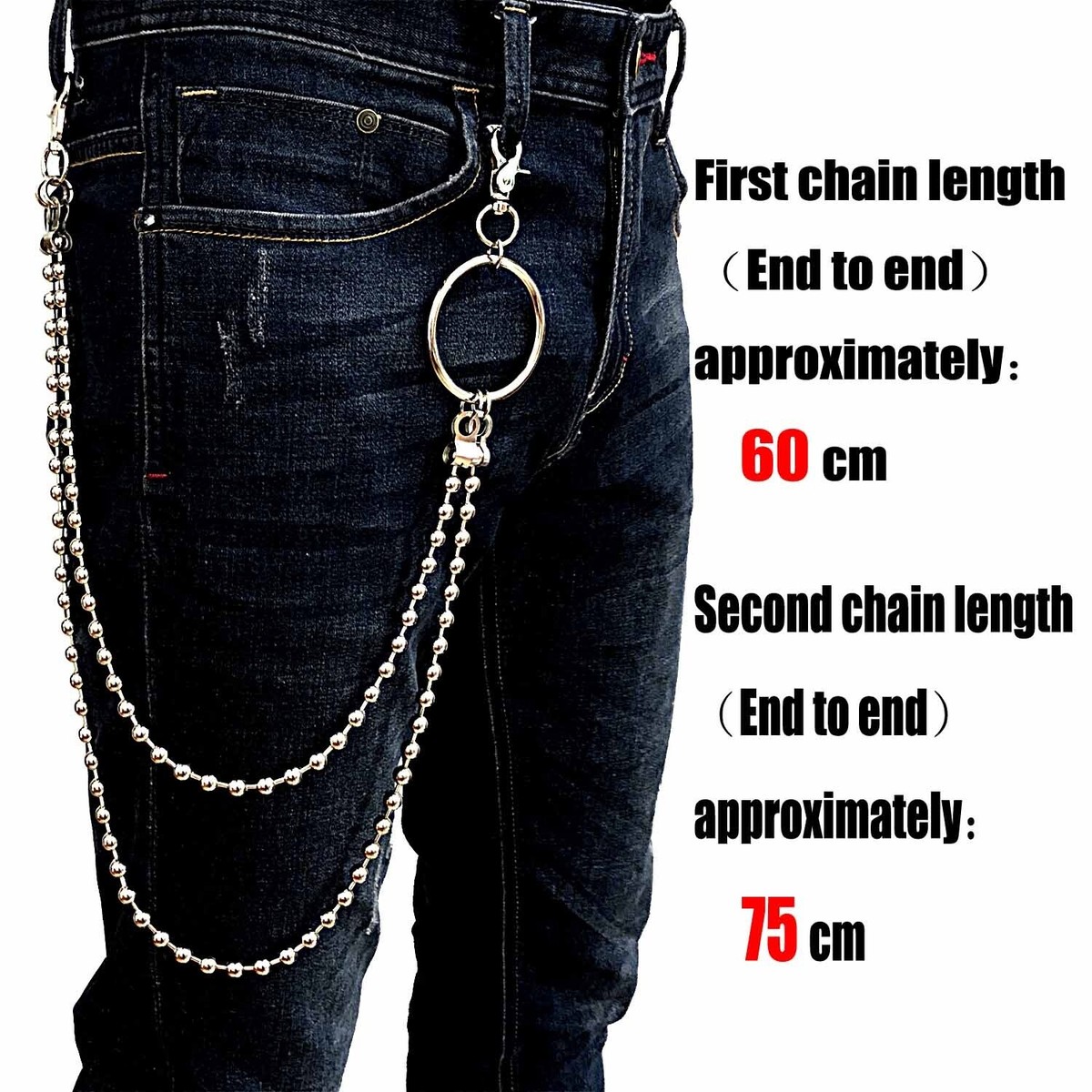パンツ Chain Keystrap Printing Denim Sf19a867e48c34c3e80892a299dda5