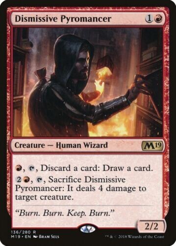 Dismissive Pyromancer  Near Mint Core Set 2019 