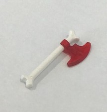 LEGO Trans Red Weapon Battle Axe Castle Knight