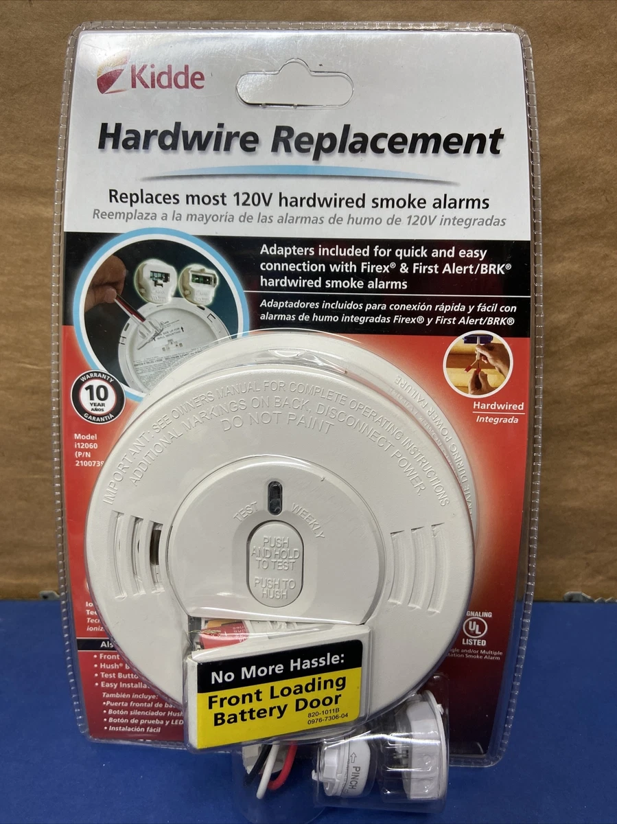 Kidde Firex Smoke Detector, Hardwired With 9Volt Battery