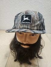 Vintage Camo John Deere Mesh Trucker Hat Snapback Hat K Products USA Made