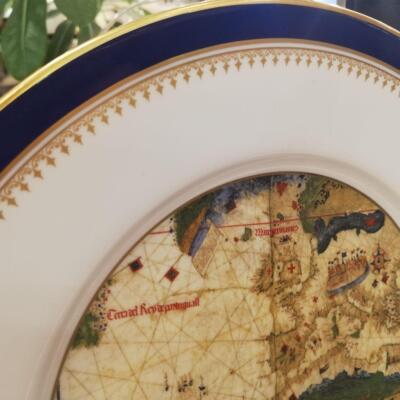 Richard Ginori 1992 Columbus Map Dish | eBay
