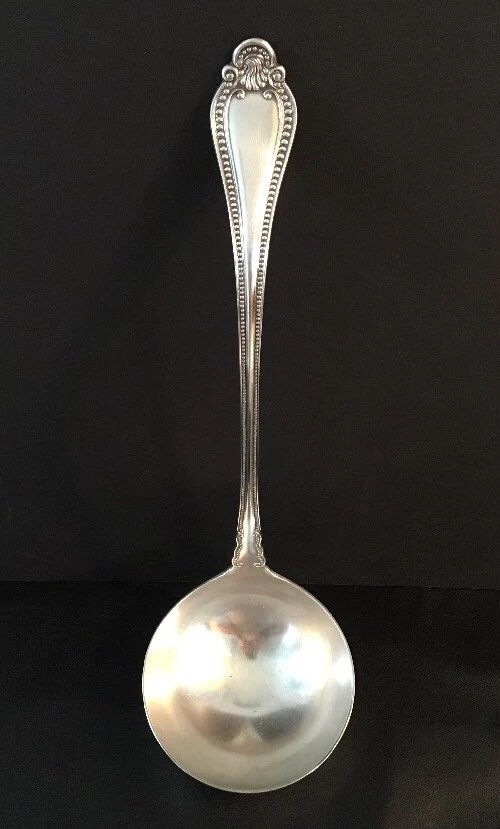 Antique 1901 American Silver Company "Tours" Pattern 12" Long Ladle Silverplated