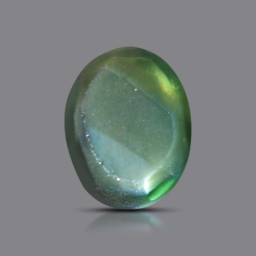 IGI Certified 0.86 Ct Cats Eye Alexandrite Oval Natural Untreated Deep Green - Picture 6 of 7