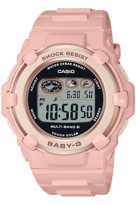 CASIO Baby-G BGR-3003NC-4JF Nuance Colors Digital Radio Solar Watch Pink 40mm