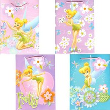 10 Gift Bags Disney Tinkerbell Fairy Assorted Party Favor Lot NEW