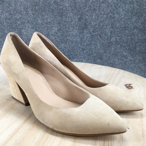 Décolleté Botkier Tacchi Donna 9,5 Stella slip on beige pelle punta casual - Foto 20 di 22