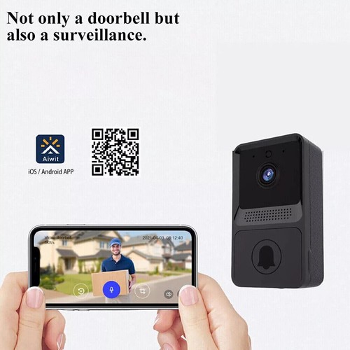 Smart WiFi Wireless Video Doorbell Phone Security Camera Door Bell Ring Intercom - Picture 9 of 15