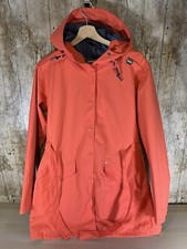Helly Hansen Coat Jacket Orange Hooded Raincoat Uk Women’s Size Large L