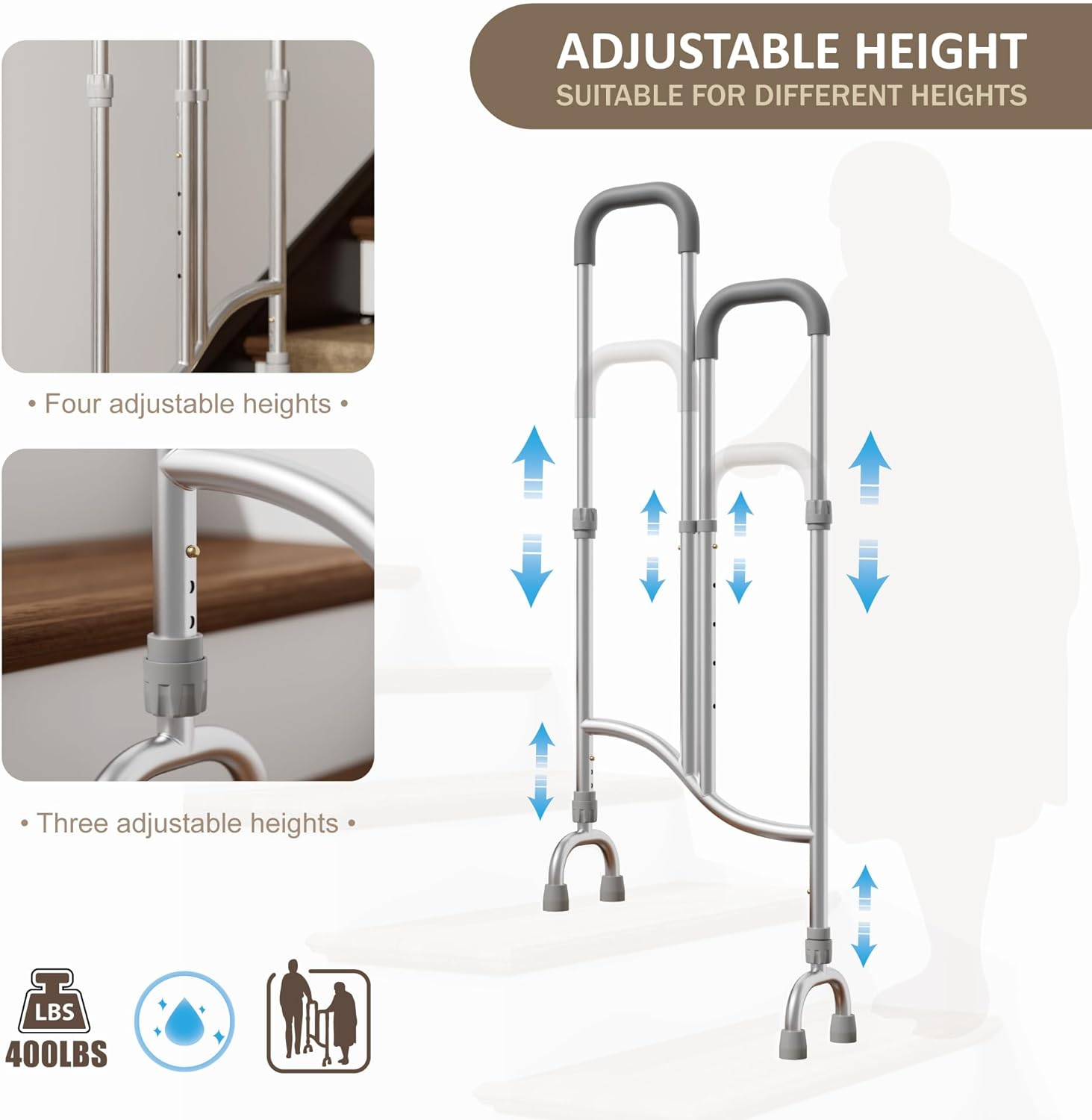 New Stair Climbing Assist Cane Lets You Walk Up & Down Stairs Easily