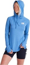 SALTY CREW THRILL SEEKERS Hooded Sun Shirt - Deep Water - Medium - NWT