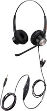 Emaiker Wired Phone Headset with Nosie Canceling and Microphone 3.5mm standard