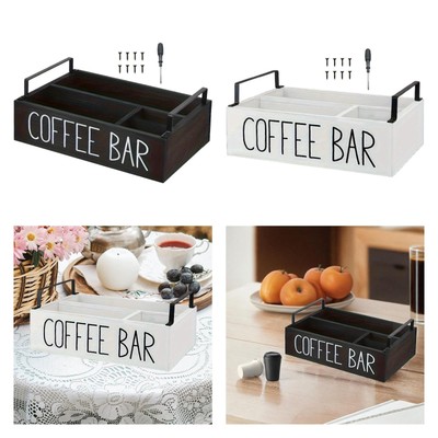 Kaffeestation Organizer Holz Kaffeepad Organizer für Büro Zuhause Cafe