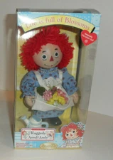 RAGGEDY ANN Porcelain BRASS KEY Keepsake Doll - Life Is Full of Blossoms NEW OOP