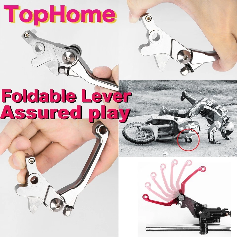 For Kawasaki KX125 KX250 KX250F KX450F KX65 KX85 Pivot Clutch Brake Levers US - Image 3 of 4