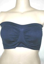 Breezies Set of 2 Strapless Underwire Bandeau Bras, Navy/Grey X-Large A378605