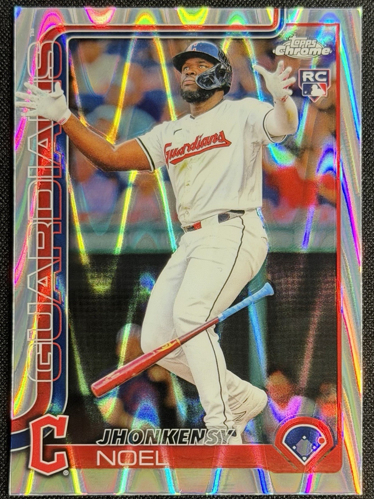 2025 Topps Chrome Jhonkensy Noel Rookie RC Raywave Refractor #291 GUARDIANS