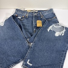 Levi 28x27 Distressed Rib cage Straight Ankle Mens G1