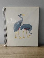 Great Blue Heron Blank Note Sketch Book Wendy Morgan 1979 Recycled Sustainable