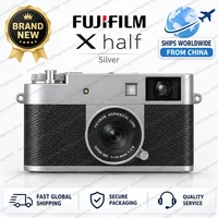 Fujifilm X Half 18MP Digital Camera Body, 10.8mm f/2.8 Lens, Silver