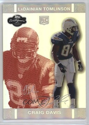 2007 Co-Signers Red Changing Faces Hyper Silver Craig Davis Rookie RC HOF 1dm4