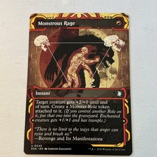 Monstrous Rage - Extended Art SOA NM MTG