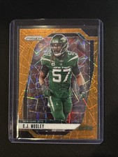 🔥C.J. Mosley 2024 Panini Prizm Football#227 Orange Lazer Jets