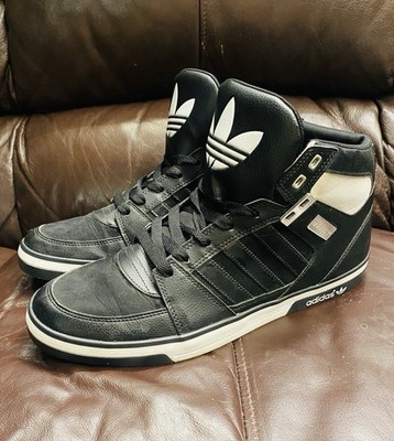 Adidas Originals G59668 High Top Sneakers Black White Men s Size 13 EU 48