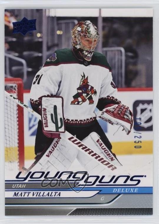 2024-25 Upper Deck Series 1 Young Guns Deluxe /250 Matt Villalta #217 Rookie RC