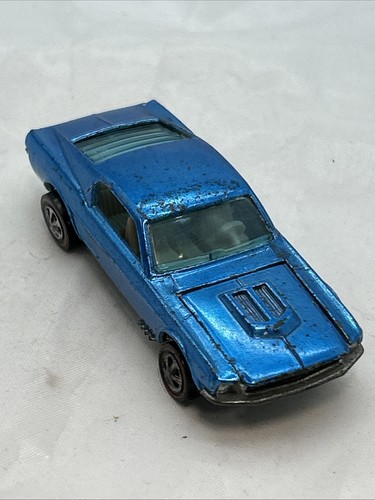 HOT WHEELS REDLINE CUSTOM MUSTANG, BLUE White Int LOUVERED WINDOW, USA, ORIGINAL - Picture 13 of 24