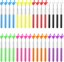 32 Pack Pointer Finger Stick for Classroom, 8 Colors Telescopic Teachers Pointer